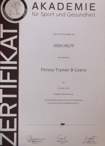 Fitnesstrainer B-Lizenz